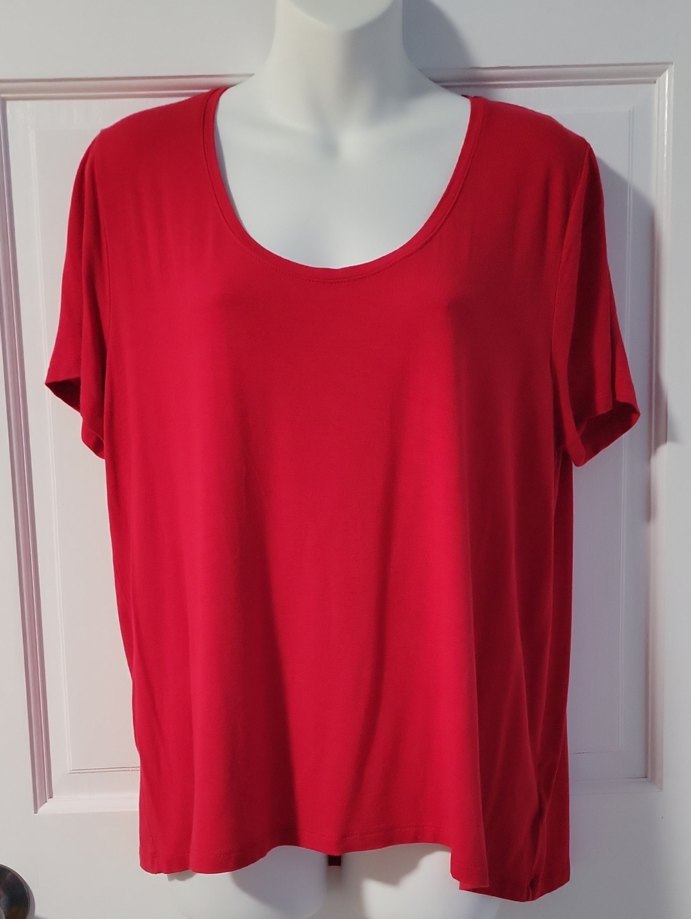 A New Day Red Scoop Neck Top